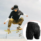 3D Protection Hip Butt EVA Paded Impact Shorts Women or Men Protective Gear Guard,Impact Pad Crash Pad Pants for Roller, Inline, Ice Skating, Snowboarding, and Skiing Black (L)